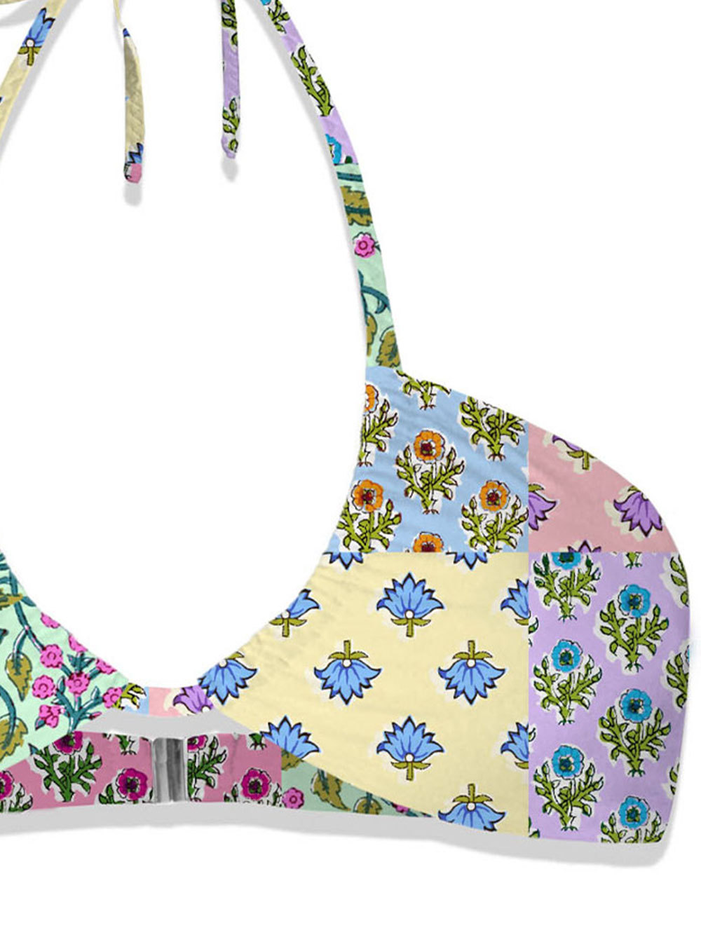 MC2 SAINT BARTH FLOWER PATCH TRIANGLE SWIMSUIT