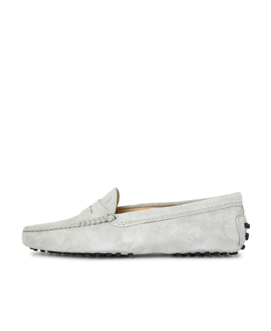 Shop Tod's Leather Loafers In White