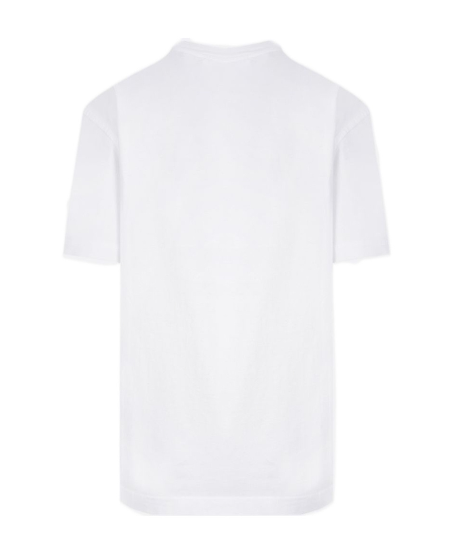 Off-white Logo-print Cotton T-shirt In White