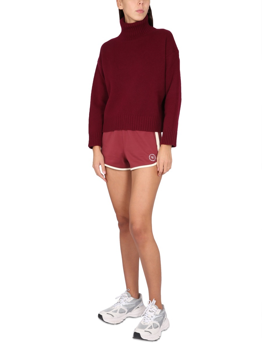 Sporty And Rich Sporty & Rich Turtleneck Shirt In Red