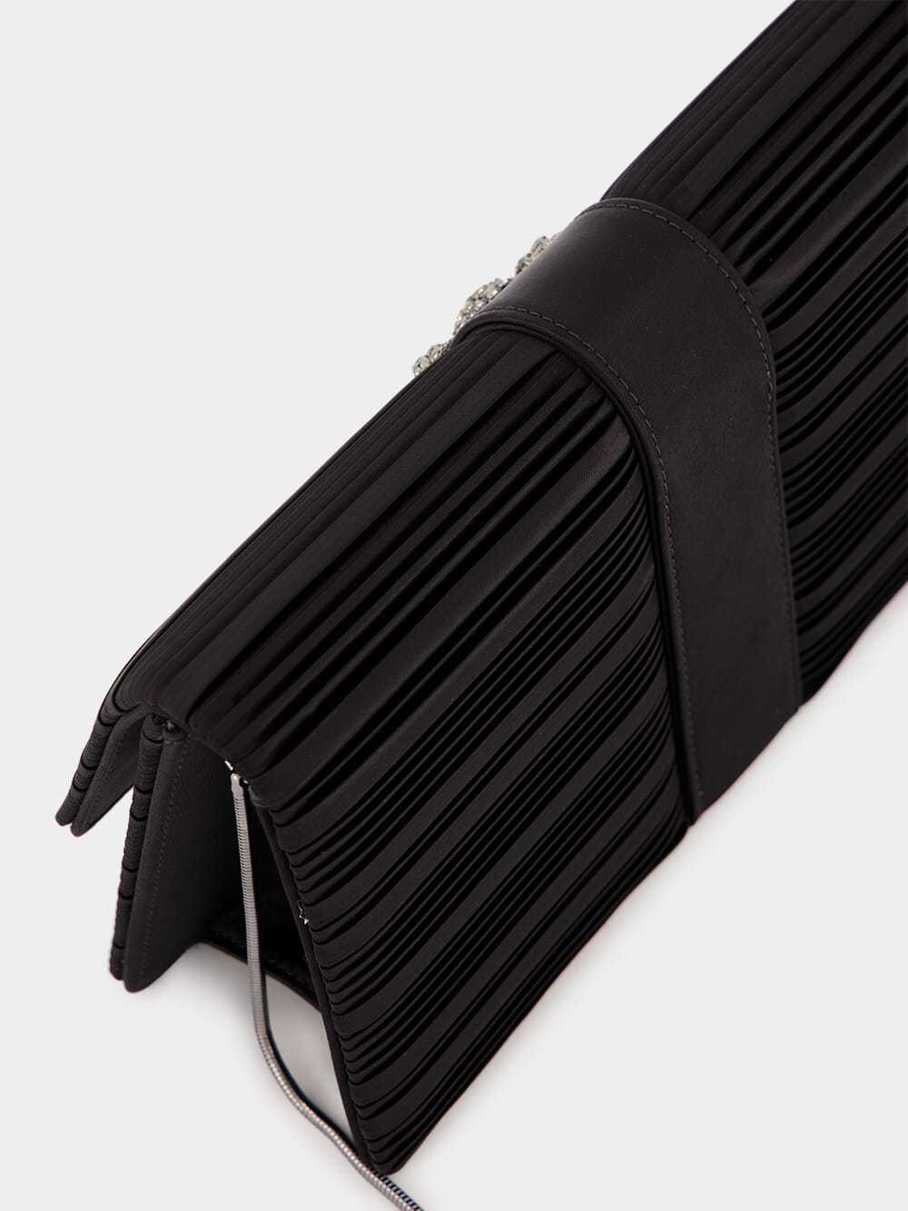 Manolo Blahnik Flap Shoulder Bag In Black