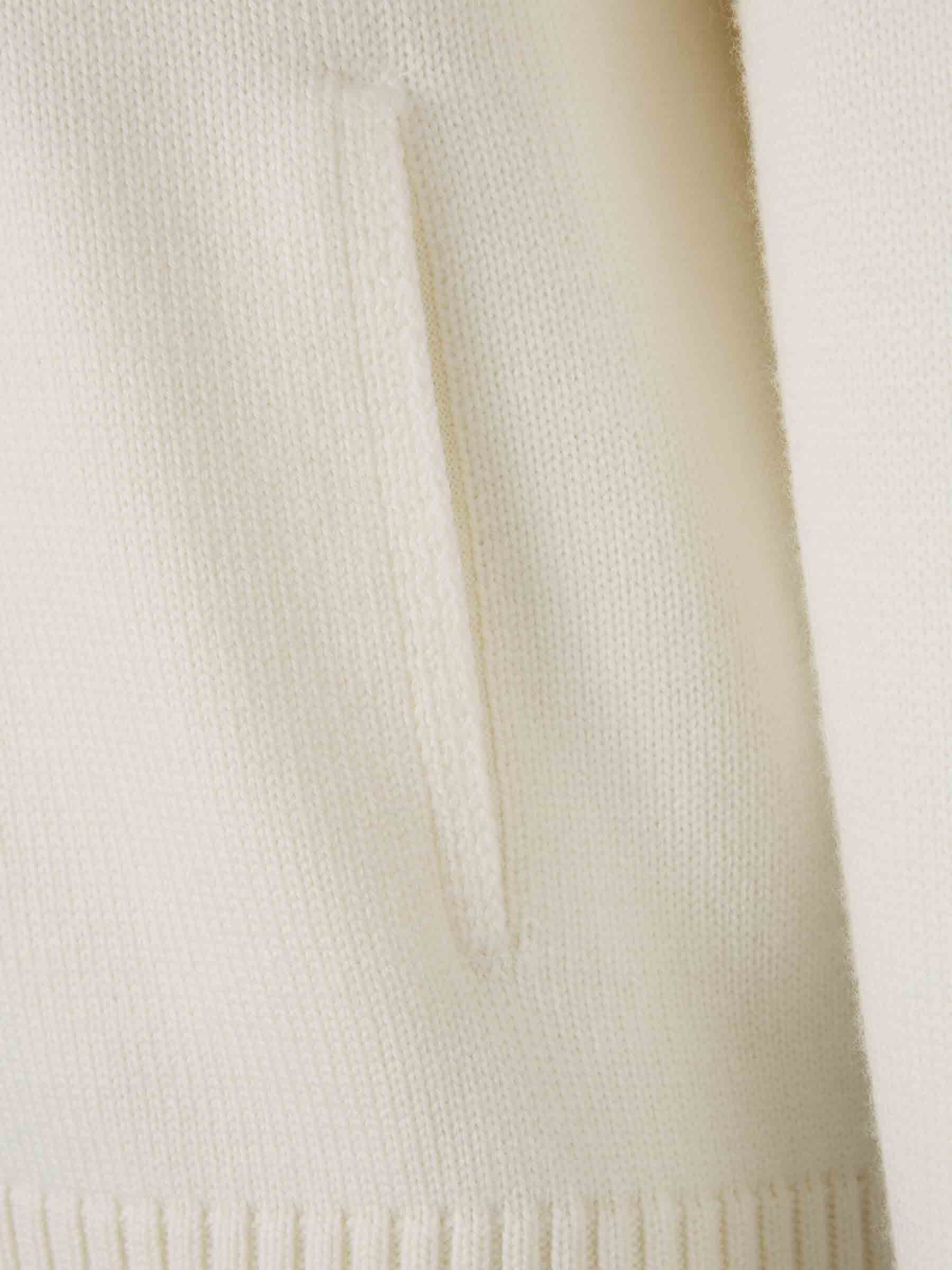 Gran Sasso High-neck Zip-up Cardigan In White