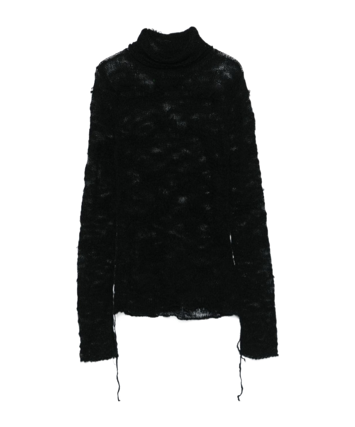 Shop Mm6 Maison Margiela Numeric Turtleneck Jumper In Black
