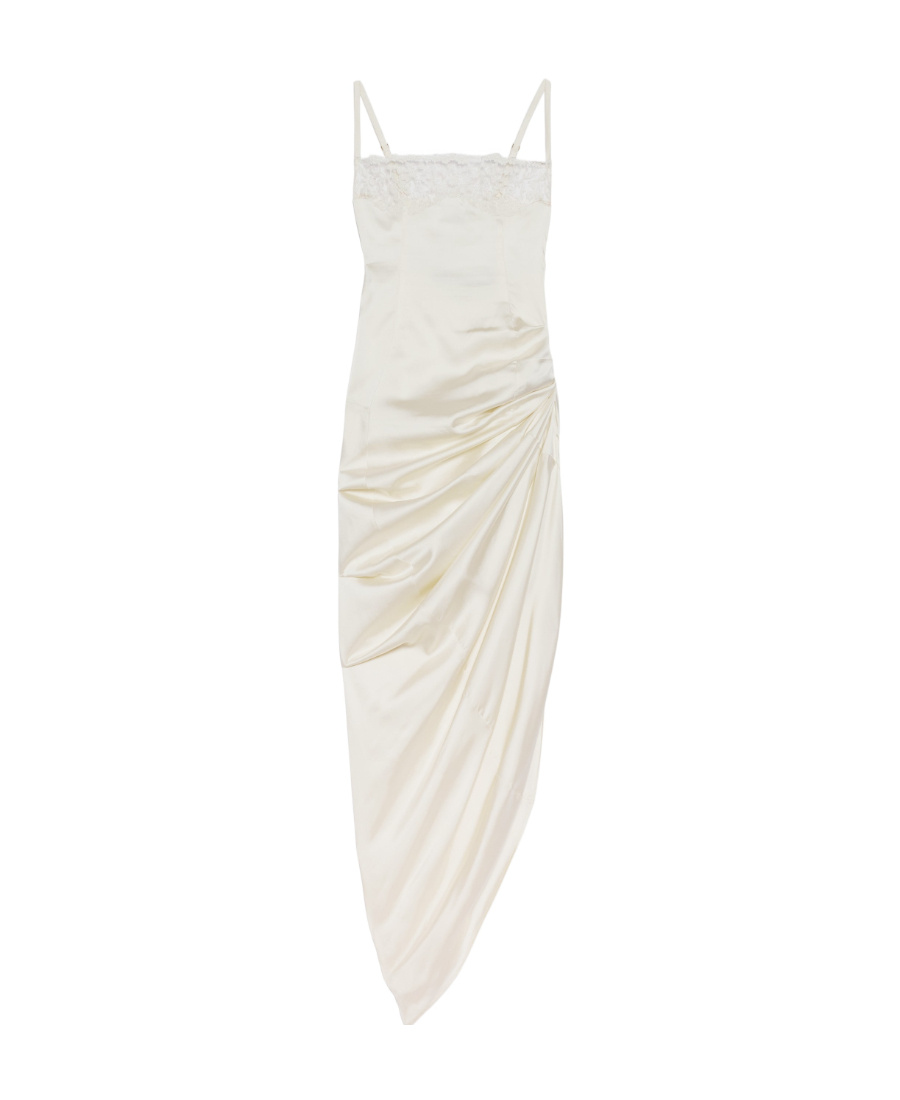 オールインワン・サロペット Jacquemus Long Asymmetric Lingerie Dress Jacquemus Long Asymmetric Lingerie Dress In White | ModeSens