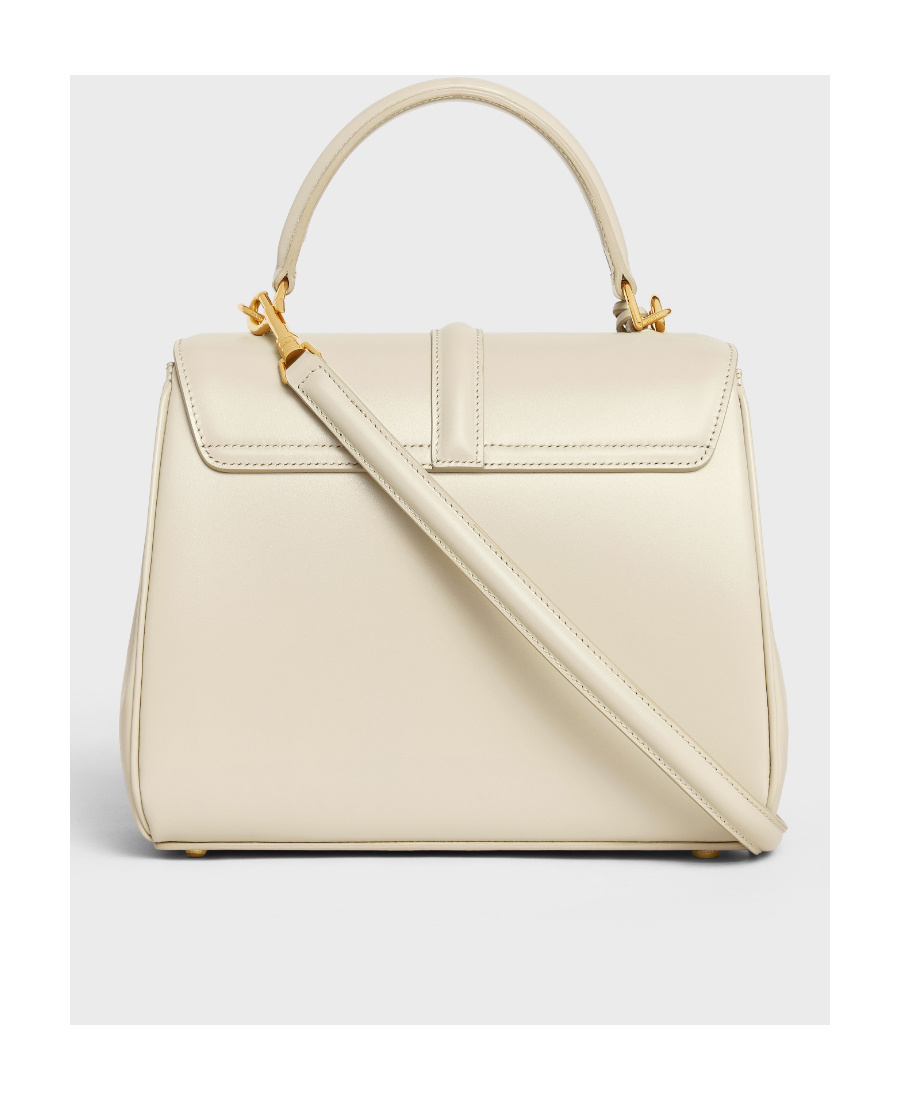 Celine Small Latch Handbag In Nude