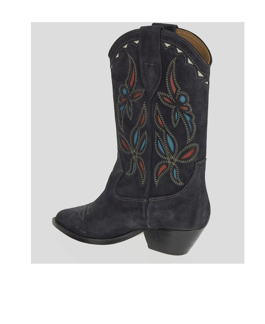 Shop Isabel Marant Duerto Intarsia Boots In Black
