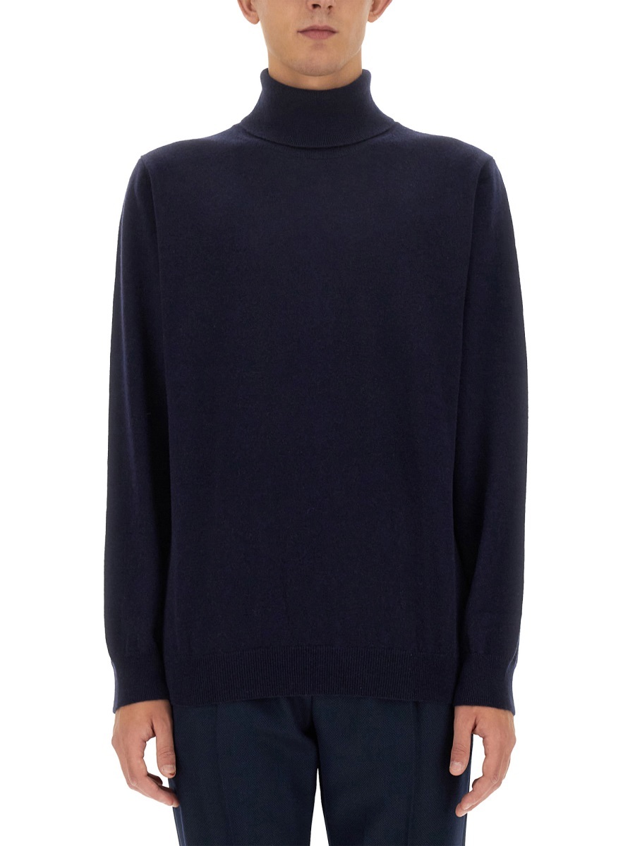 Paul Smith Artist Stripe Cashmere Jumper In Black