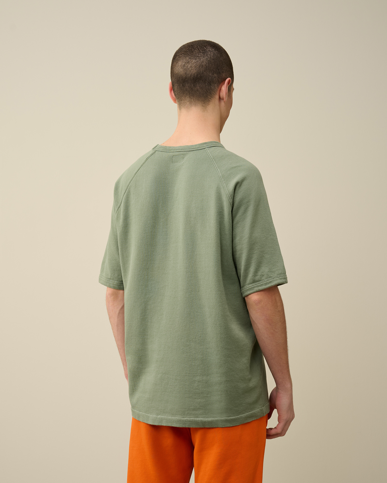 C.p. Company Logo-embroidered Cotton T-shirt In Green