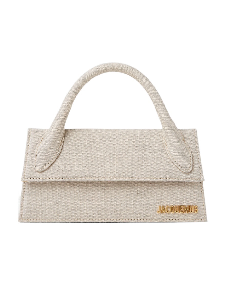 Jacquemus Le Chiquito Long Signature Handbag In Nude