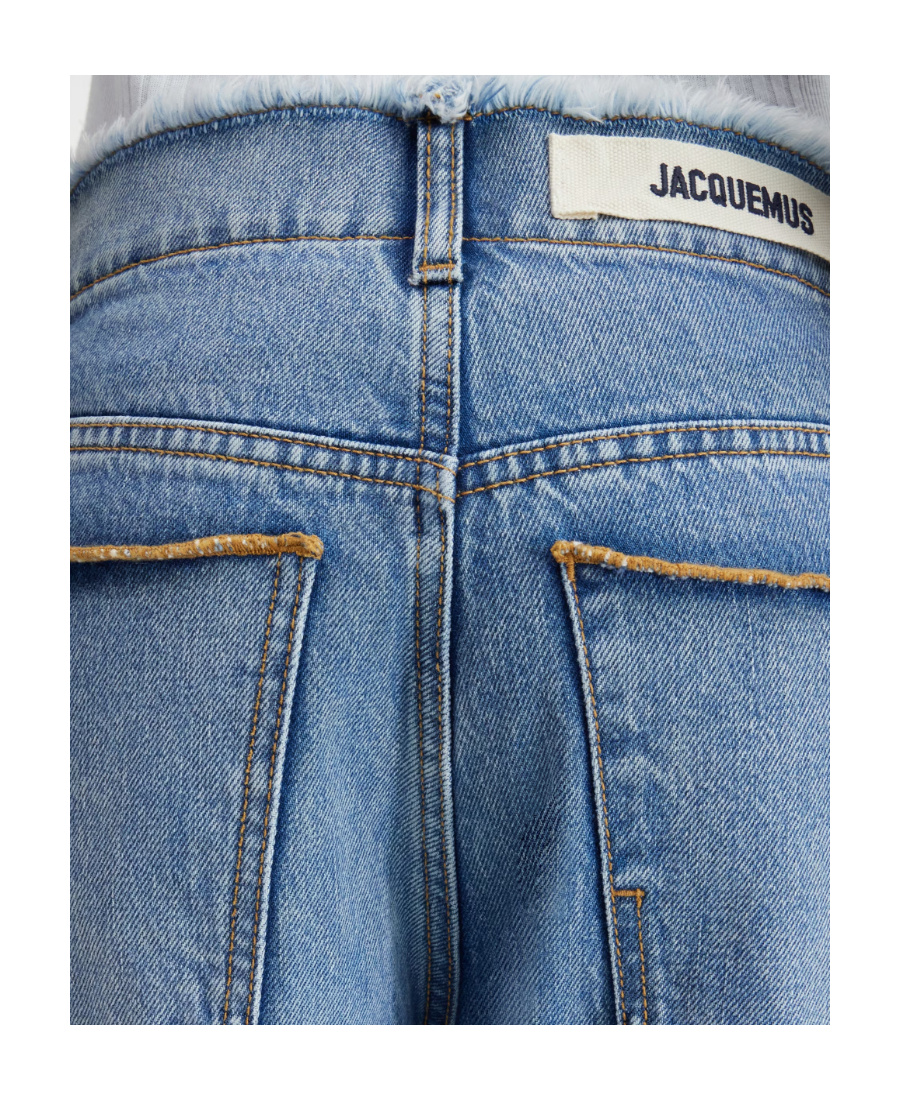 JACQUEMUS STRAIGHT DENIM TROUSERS