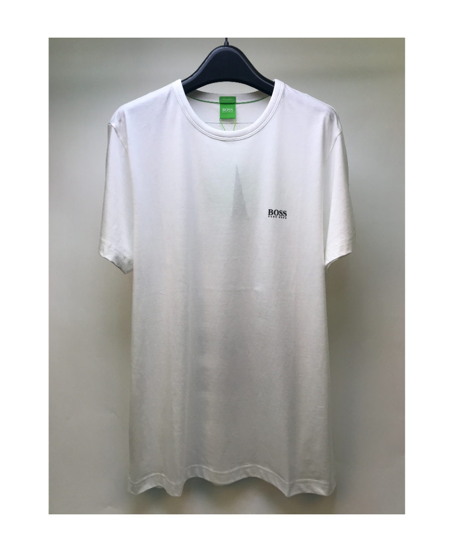 Hugo Boss Logo Round-necked T-shirt In Gray
