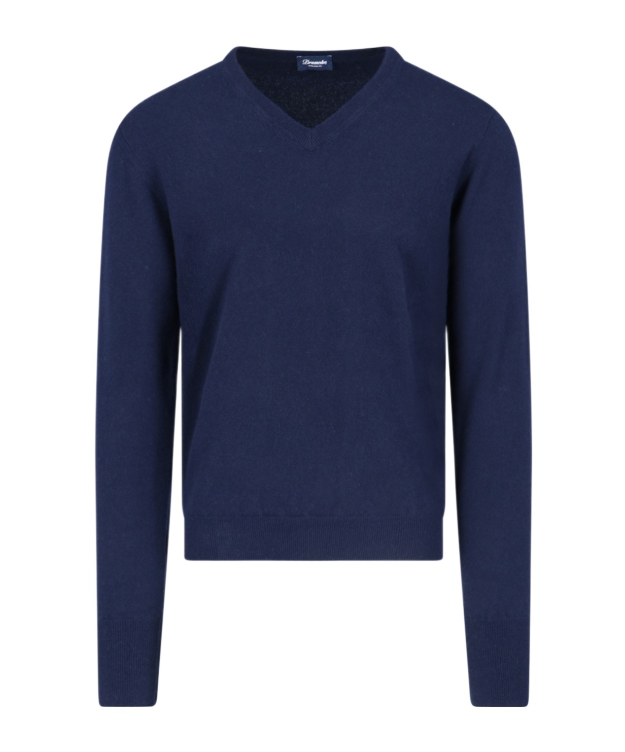 Drumohr Crew-neck Cashmere Jumper In Blue
