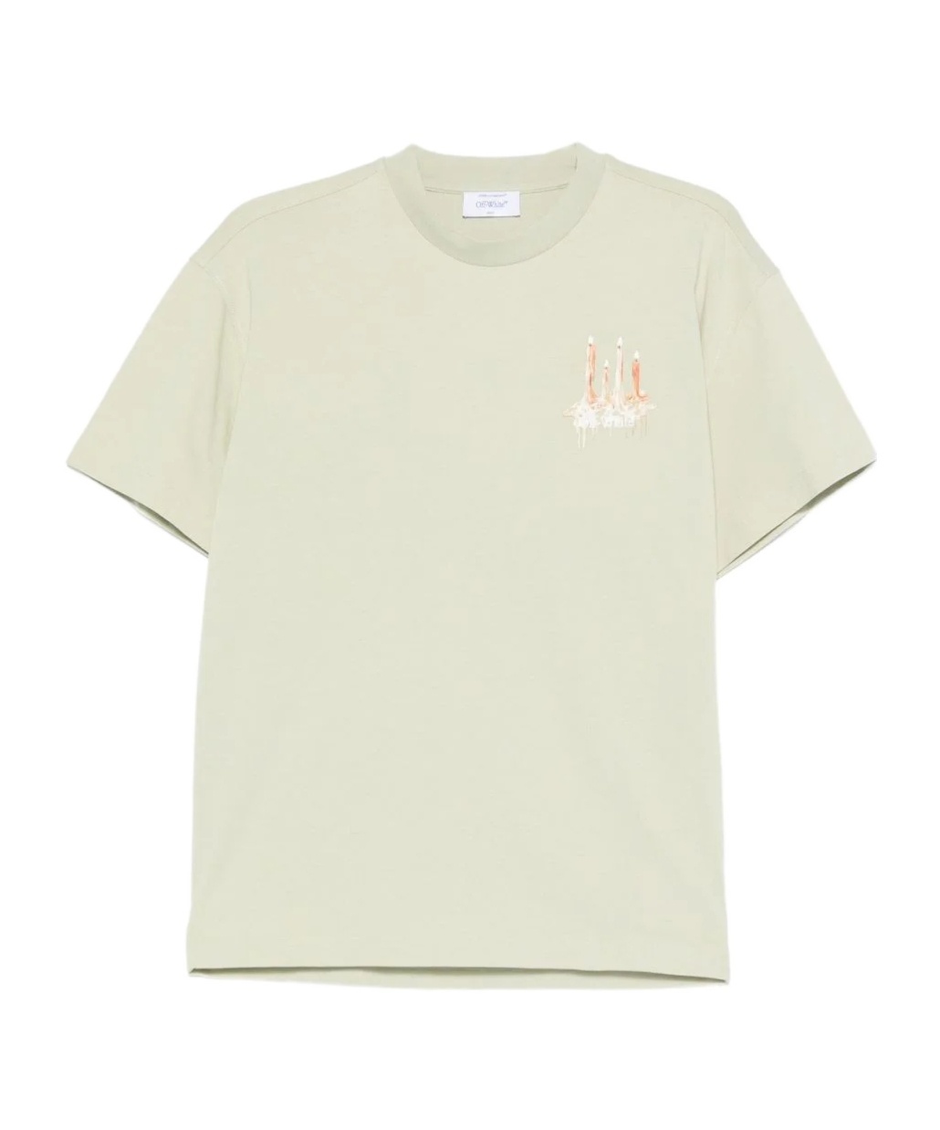 Off-white Printed T-shirt In Green