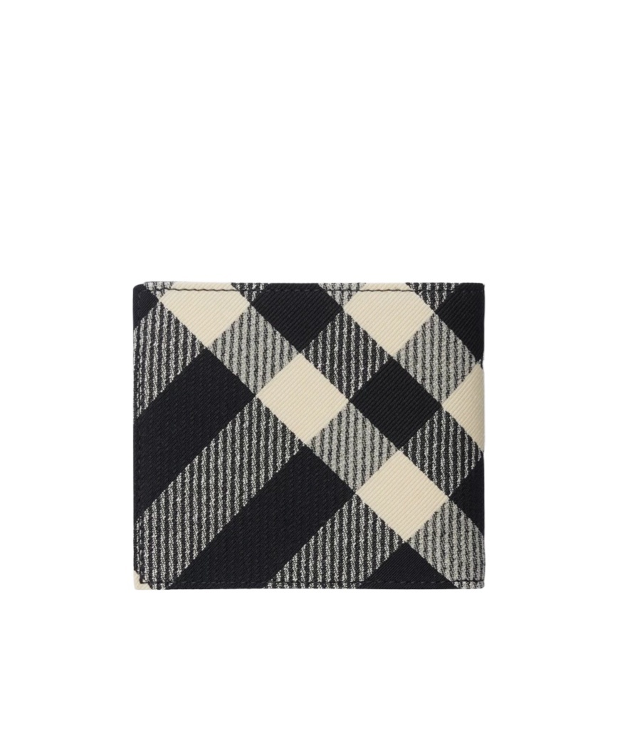 BURBERRY CHECKED BI-FOLD WALLET