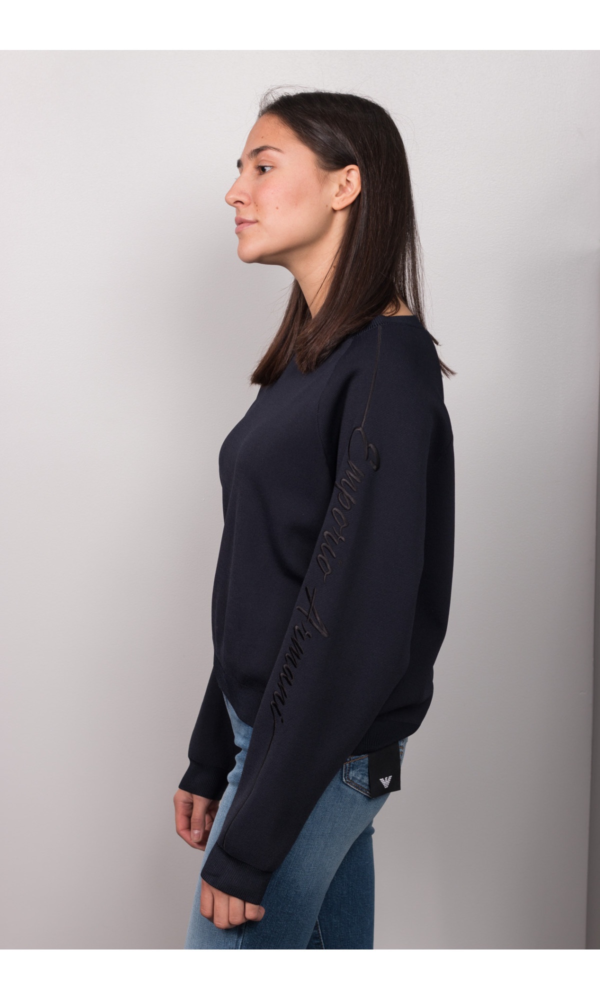 EMPORIO ARMANI ROUND NECK KNITTED SWEATER