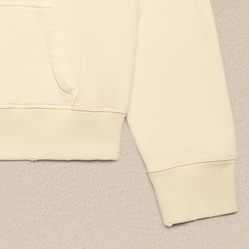 Ami Alexandre Mattiussi Ami Logo Embroidered Drawstring Hoodie In Nude