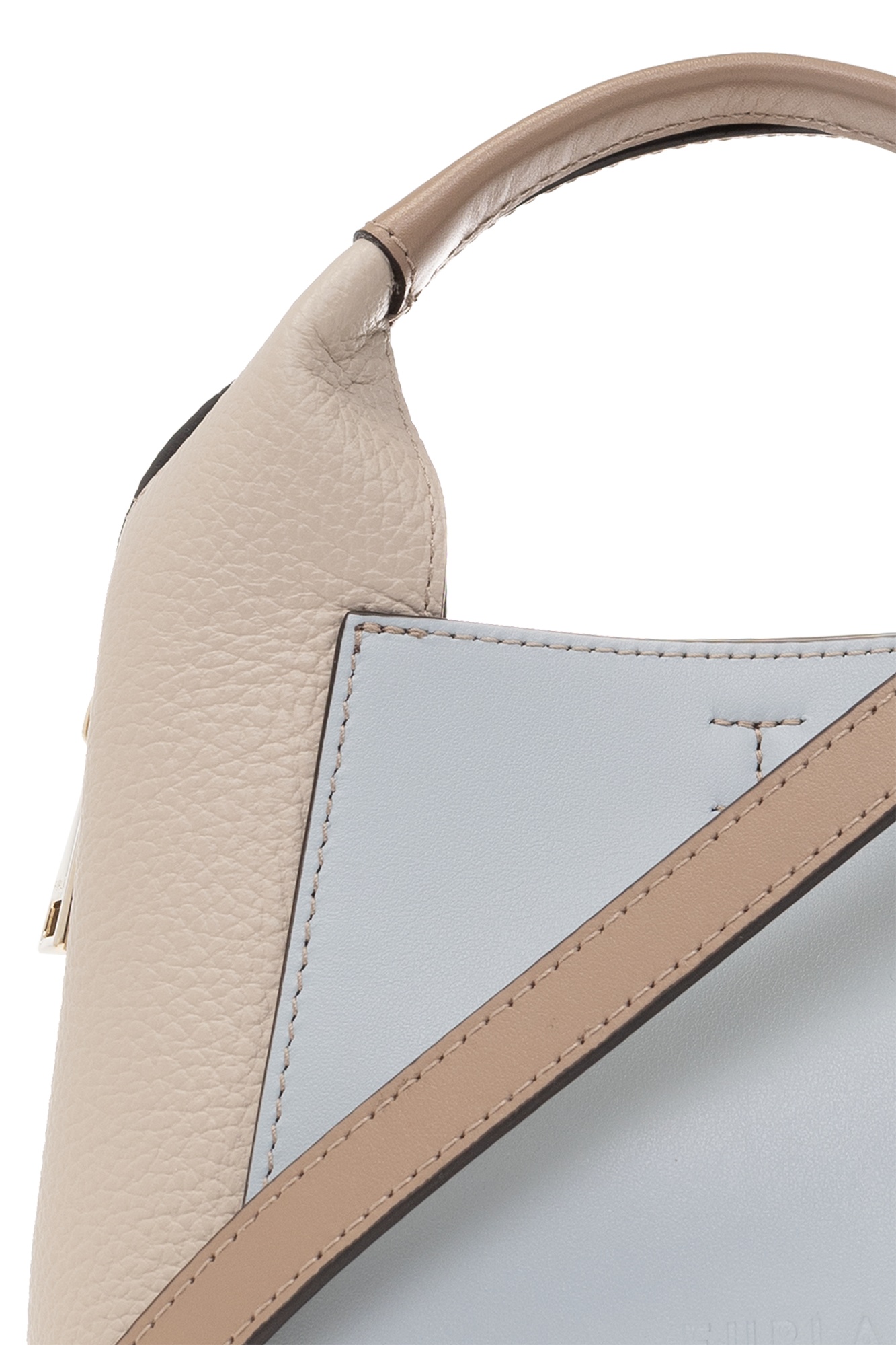 Furla Logo Shoulder Bag In Nude