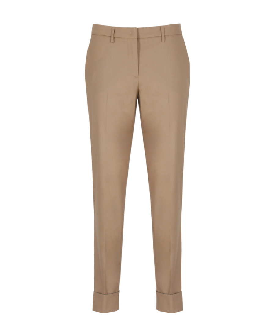 Fabiana Filippi Belt Loop Belt Casual Pants In Nude