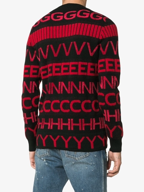 Givenchy Alphabetical Sweater In Black