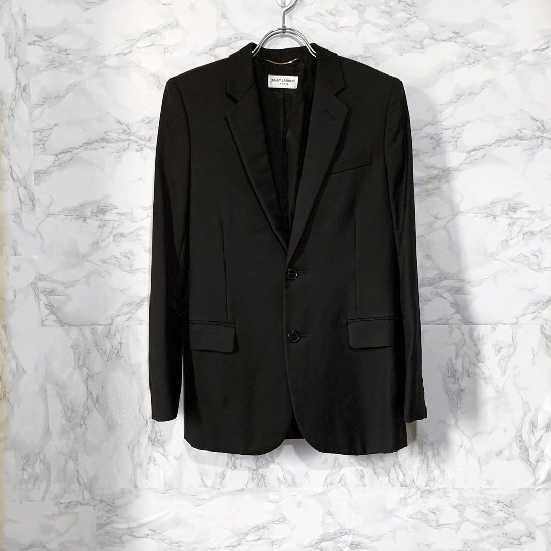 Saint Laurent Single-breasted Blazer In Black