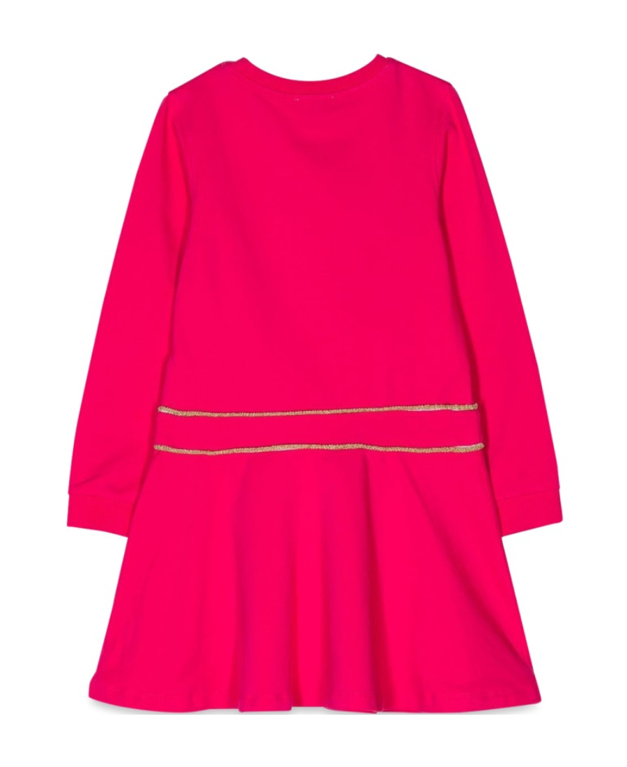 MOSCHINO LOGO-EMBROIDERED SWEATSHIRT DRESS