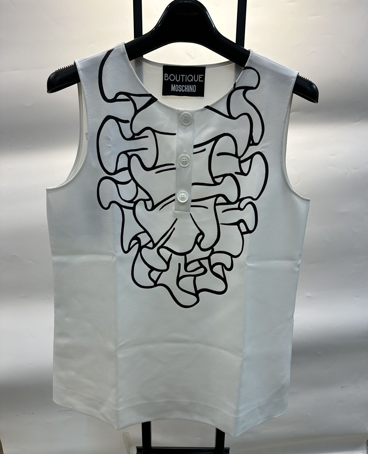 Moschino Sleeveless Vest In Gray