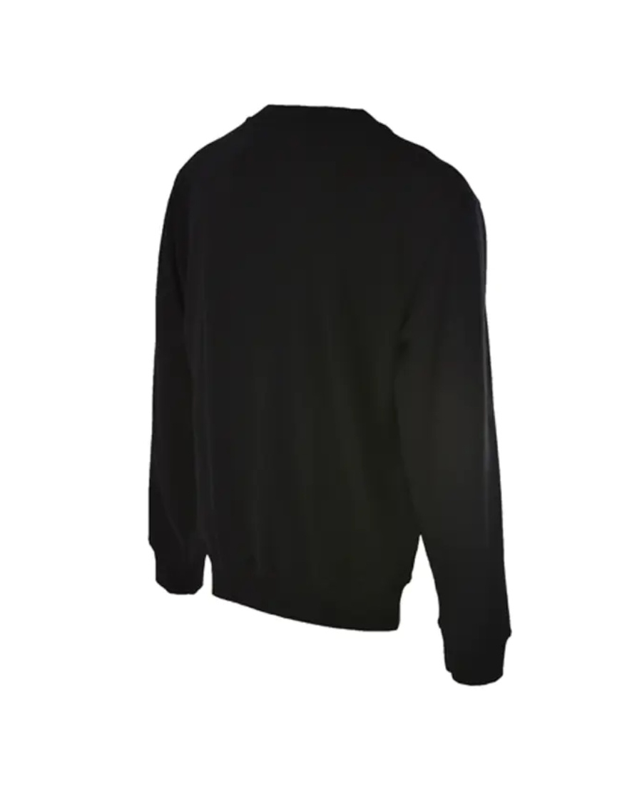 Just Cavalli Round-necked Printed Sweater In Black