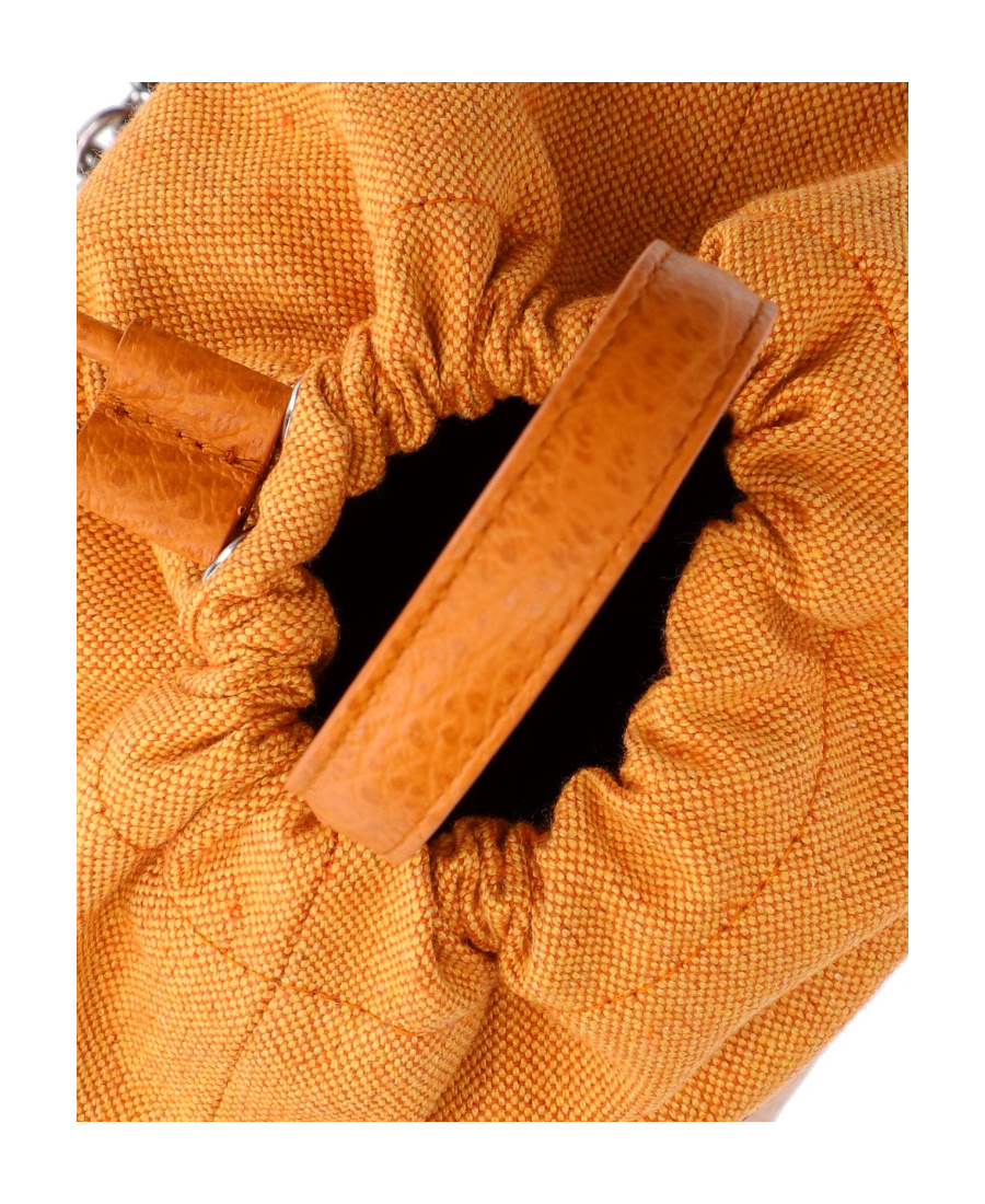 Maison Margiela 5ac Drawstring Bucket Bag In Orange