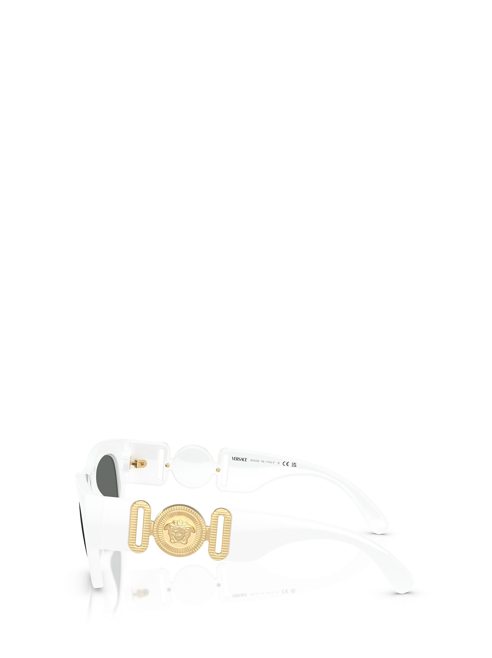 Versace Full Frame Sunglasses In Gray