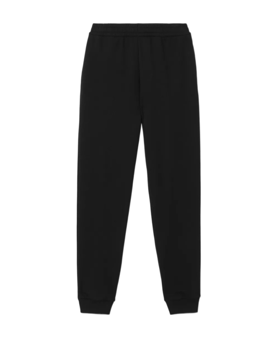 Burberry Checked Cotton Track Pants In Black