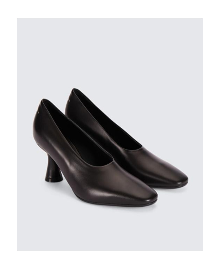 Shop Mm6 Maison Margiela Almond Toe Pumps In Black