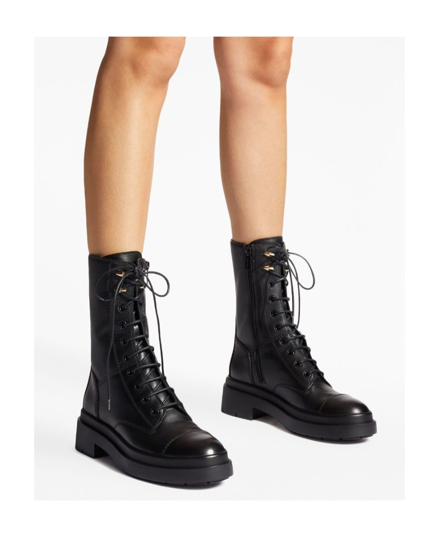Jimmy Choo Nari Leather Mid-calf Boots In Black