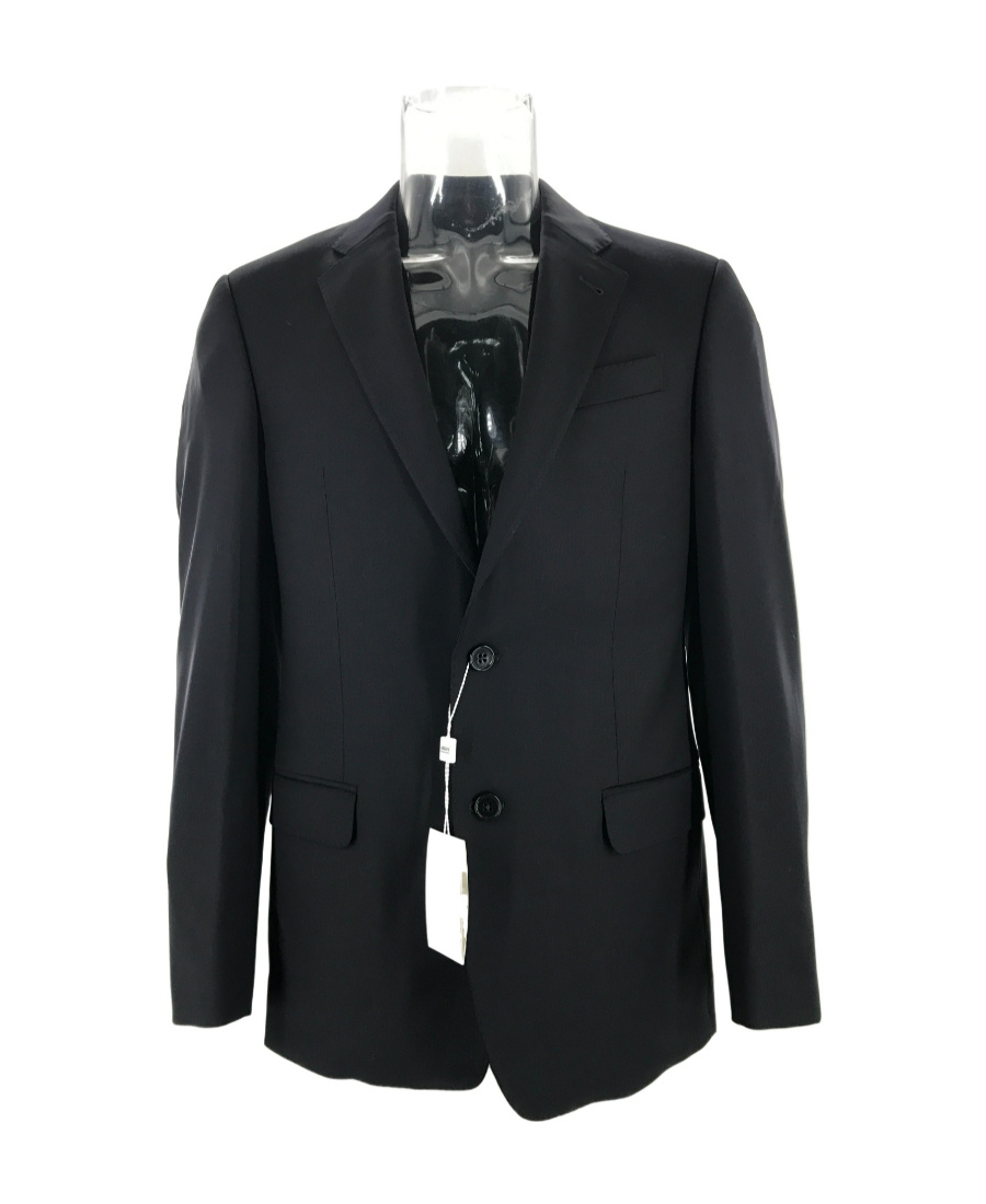 Armani Collezioni Long Sleeved Suit Jacket In Black