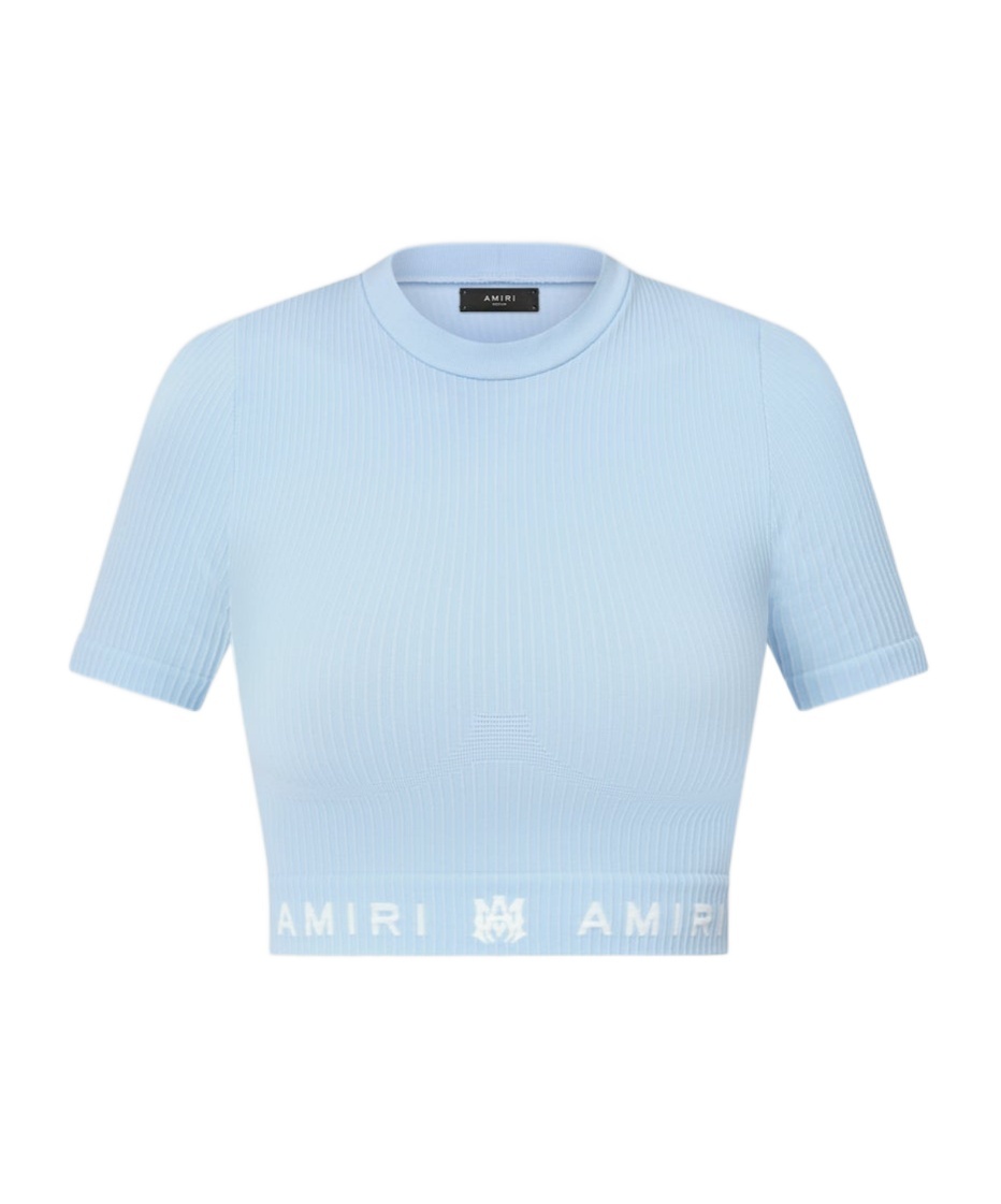 Amiri Short-sleeved T-shirt In Blue