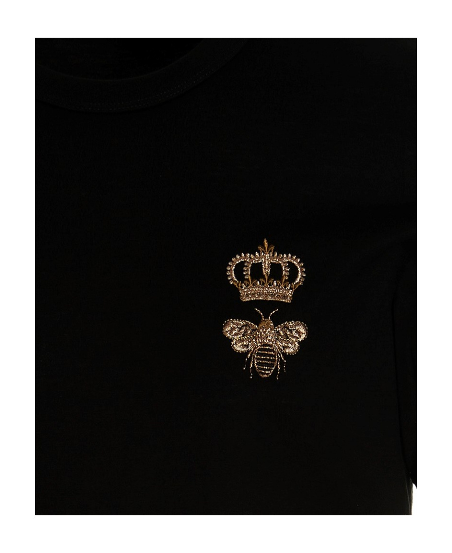 Shop Dolce & Gabbana Motif-detail T-shirt In Black