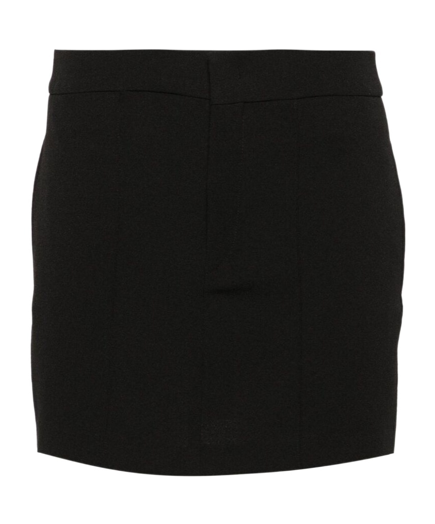 Isabel Marant Licoma High Waist Crepe Mini Skirt In Black