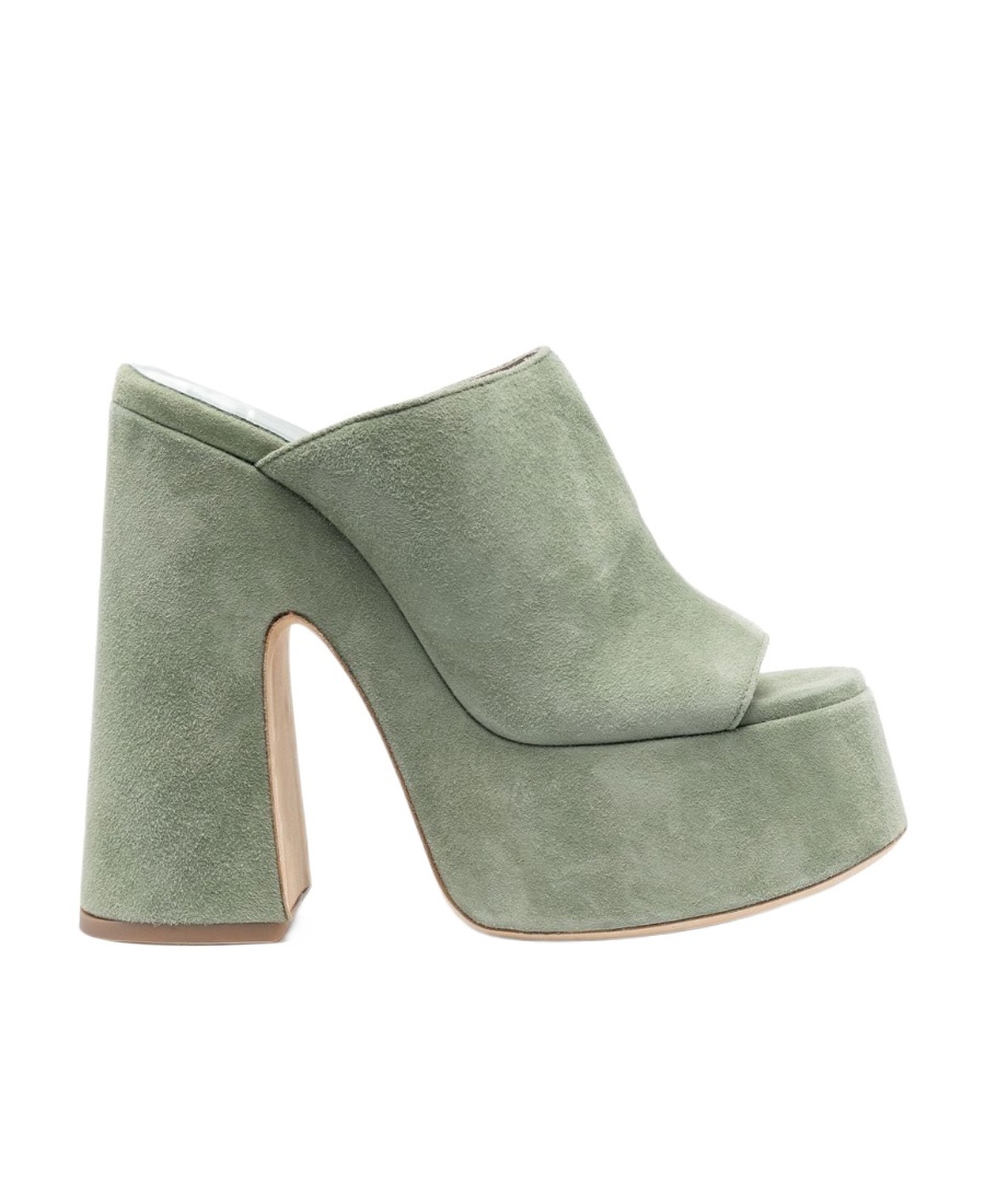 Shop Vic Matie Slip-on Platform Mules In Gray