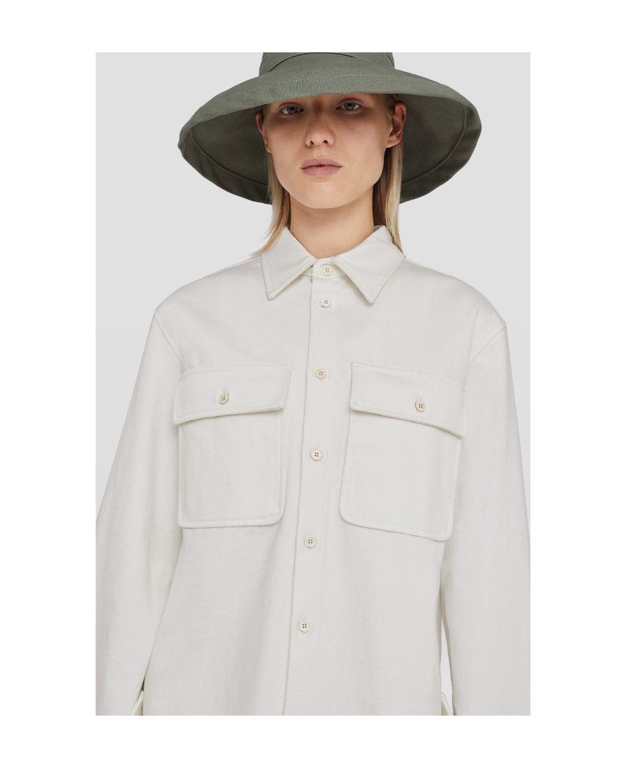 Shop Jil Sander Denim Shirt In White