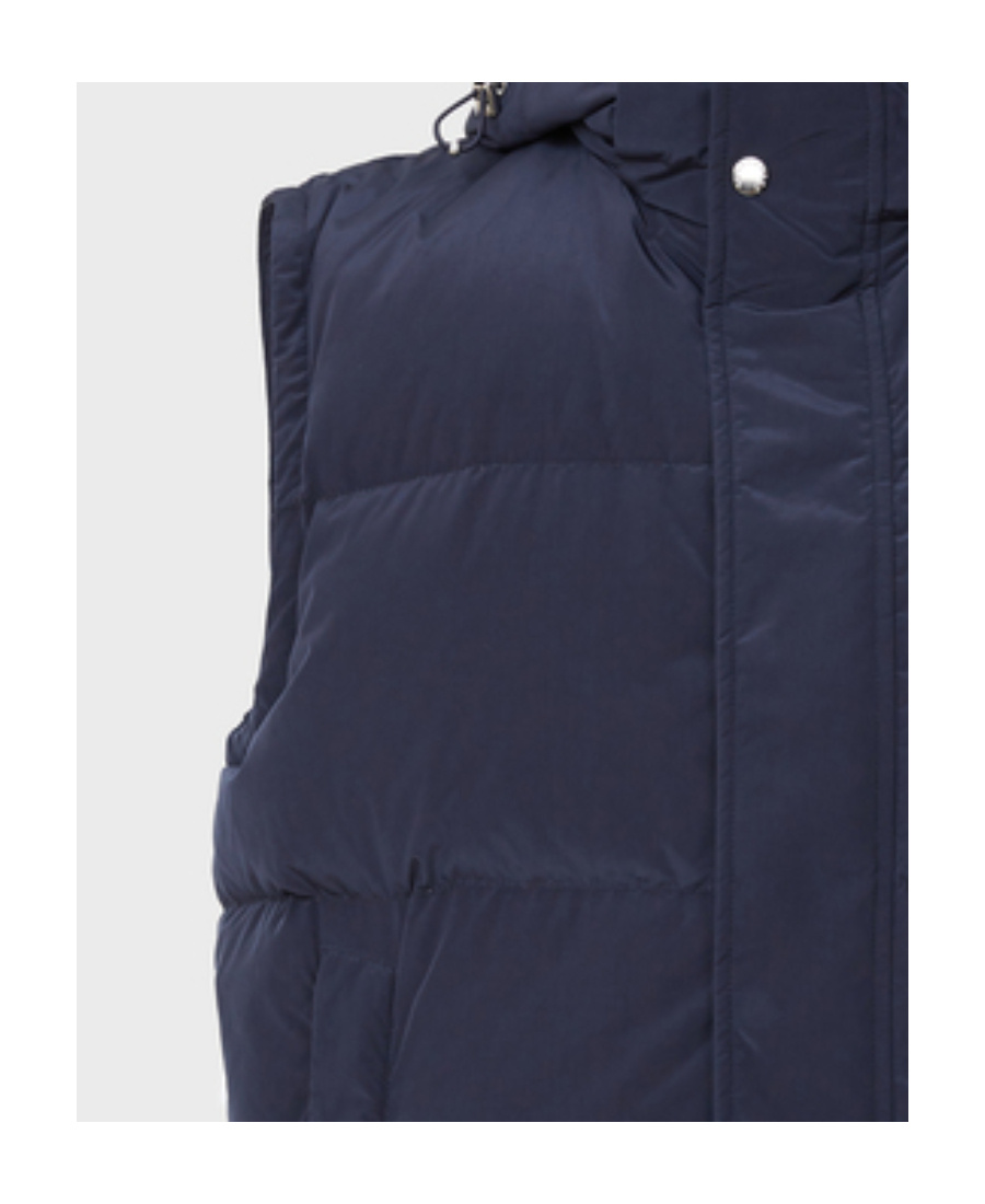 PAUL & SHARK LOGO PATCH HOODED DOWN JACKET