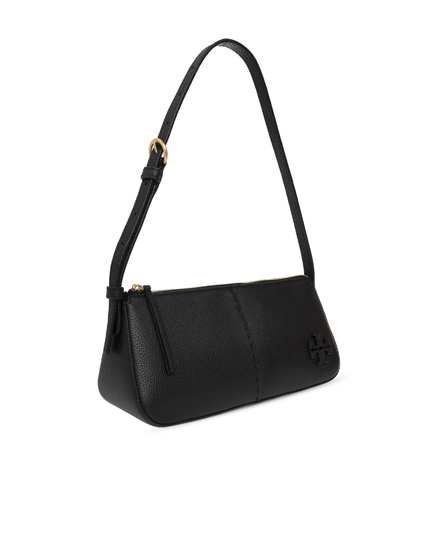 Tory Burch Mcgraw Wedge Shoulder Bag In Black