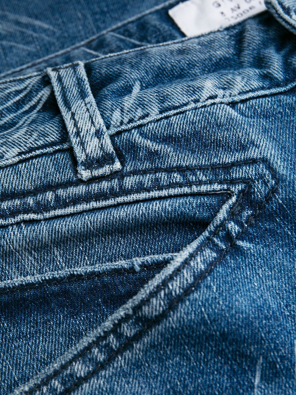 Givenchy Logo Details Jeans In Blue