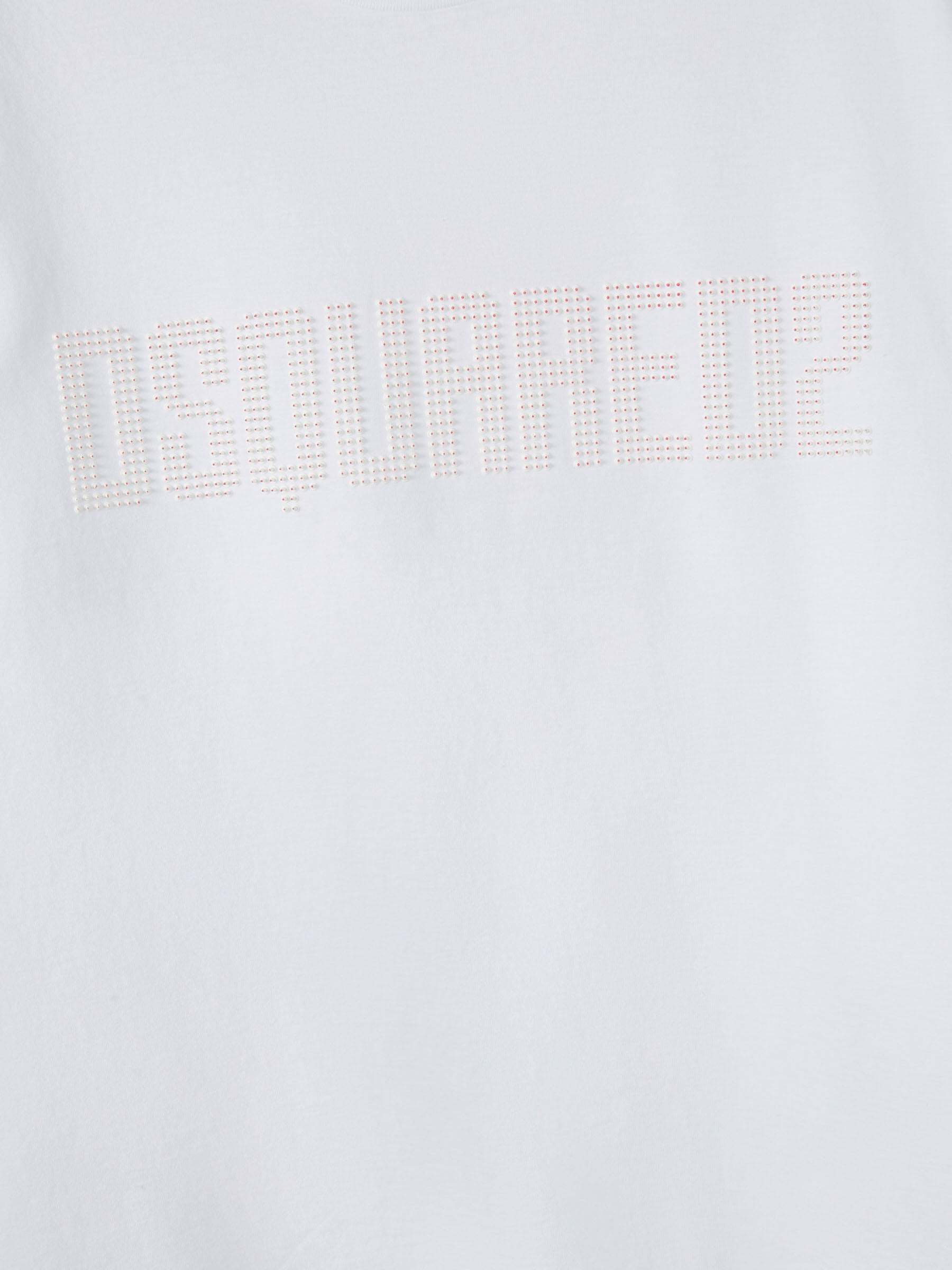 Dsquared2 Relaxed-fit Short-sleeved T-shirt With Bold Logo In White