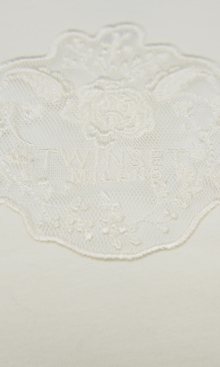 Twinset Lace T-shirt In White