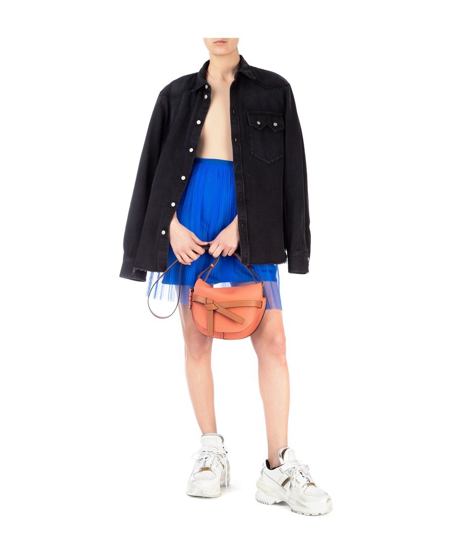 Maison Margiela Second Skin Sleeveless Lycra Bodysuit In Blue