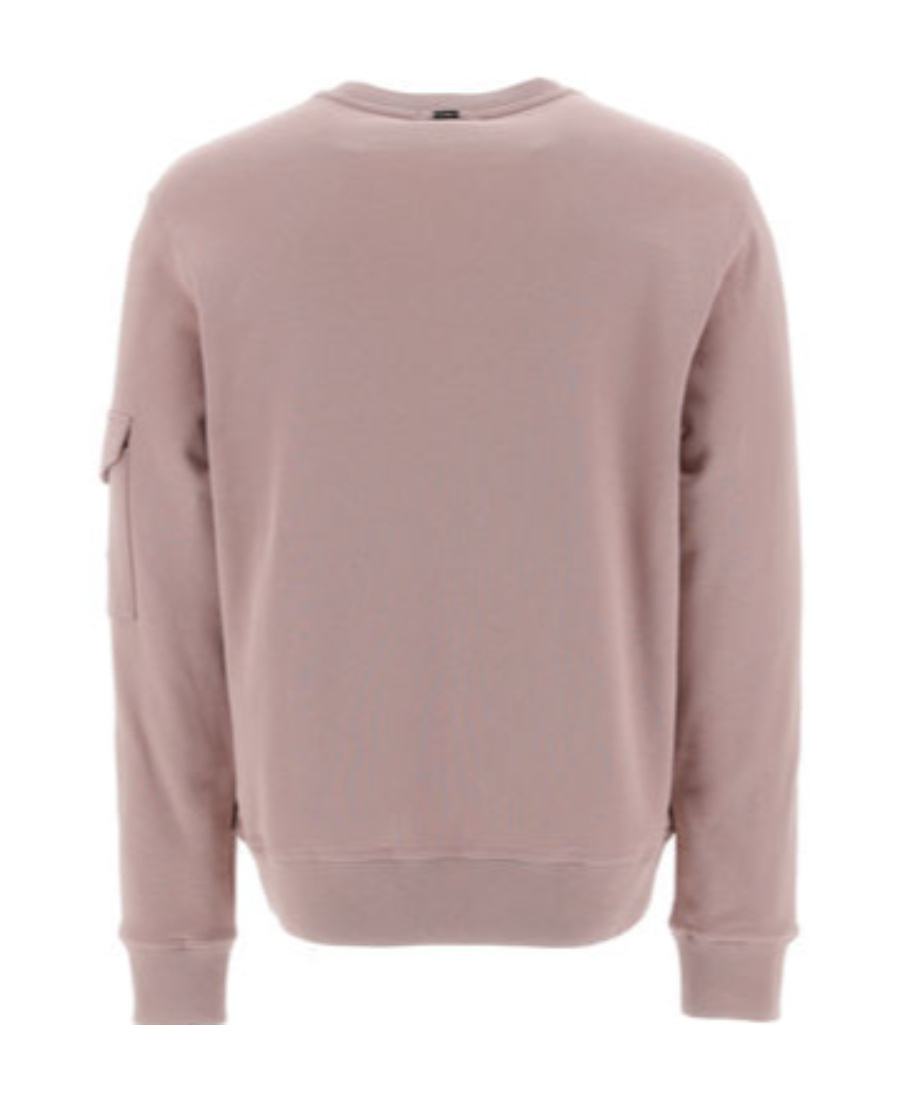 Herno Flap-pocket Detailed Crewneck Sweatshirt In Pink