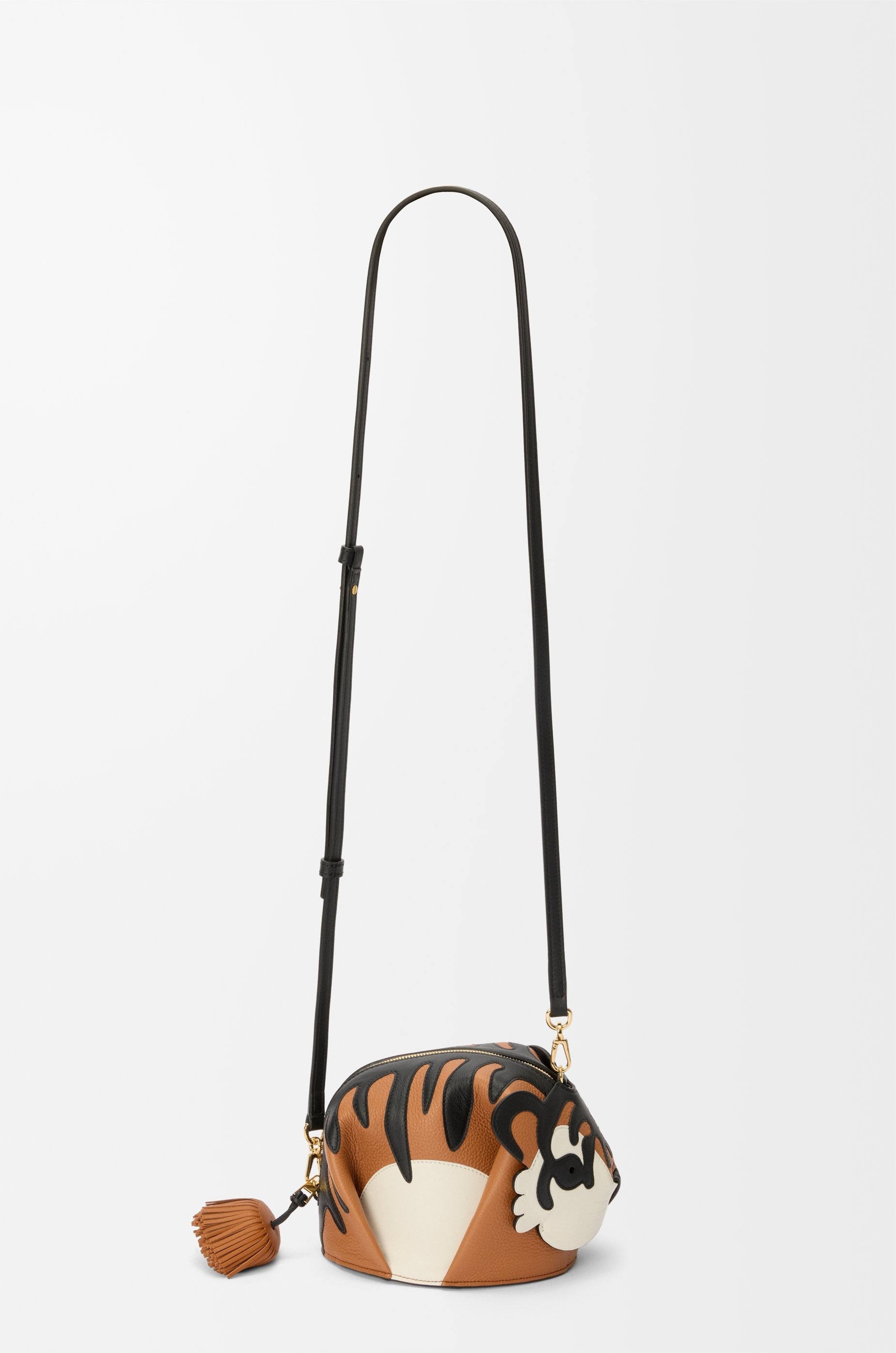 Loewe Tiger Bag In Calfskin In Black
