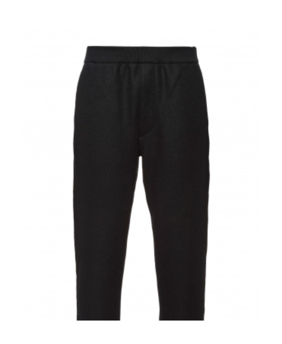 Prada Knitted Track Pants In Black