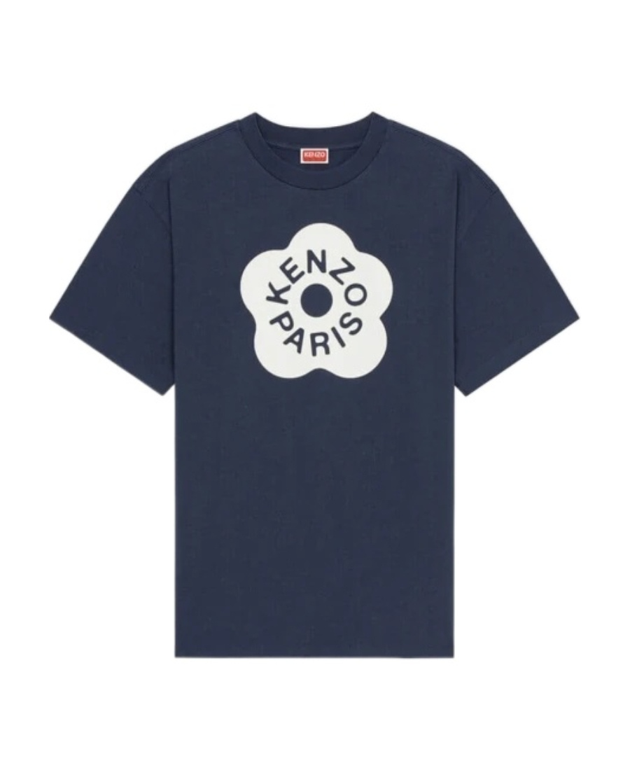 Kenzo Flower Printed T-shirt In Black