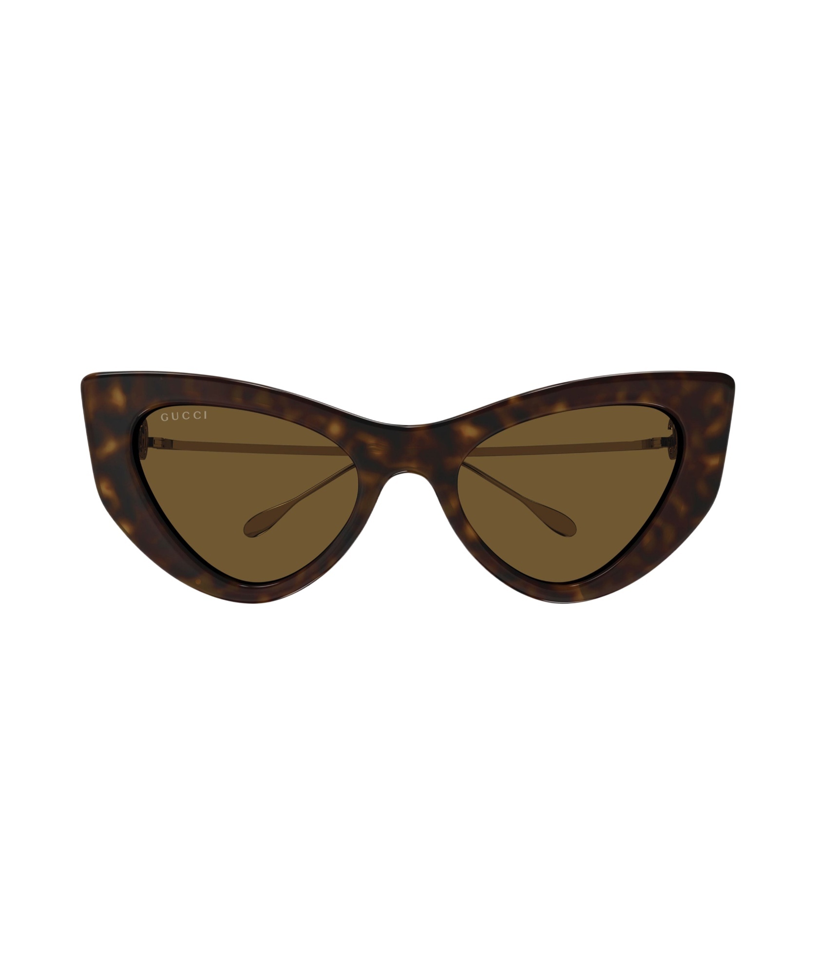Gucci Tortoiseshell-effect Cat-eye Sunglasses In Green