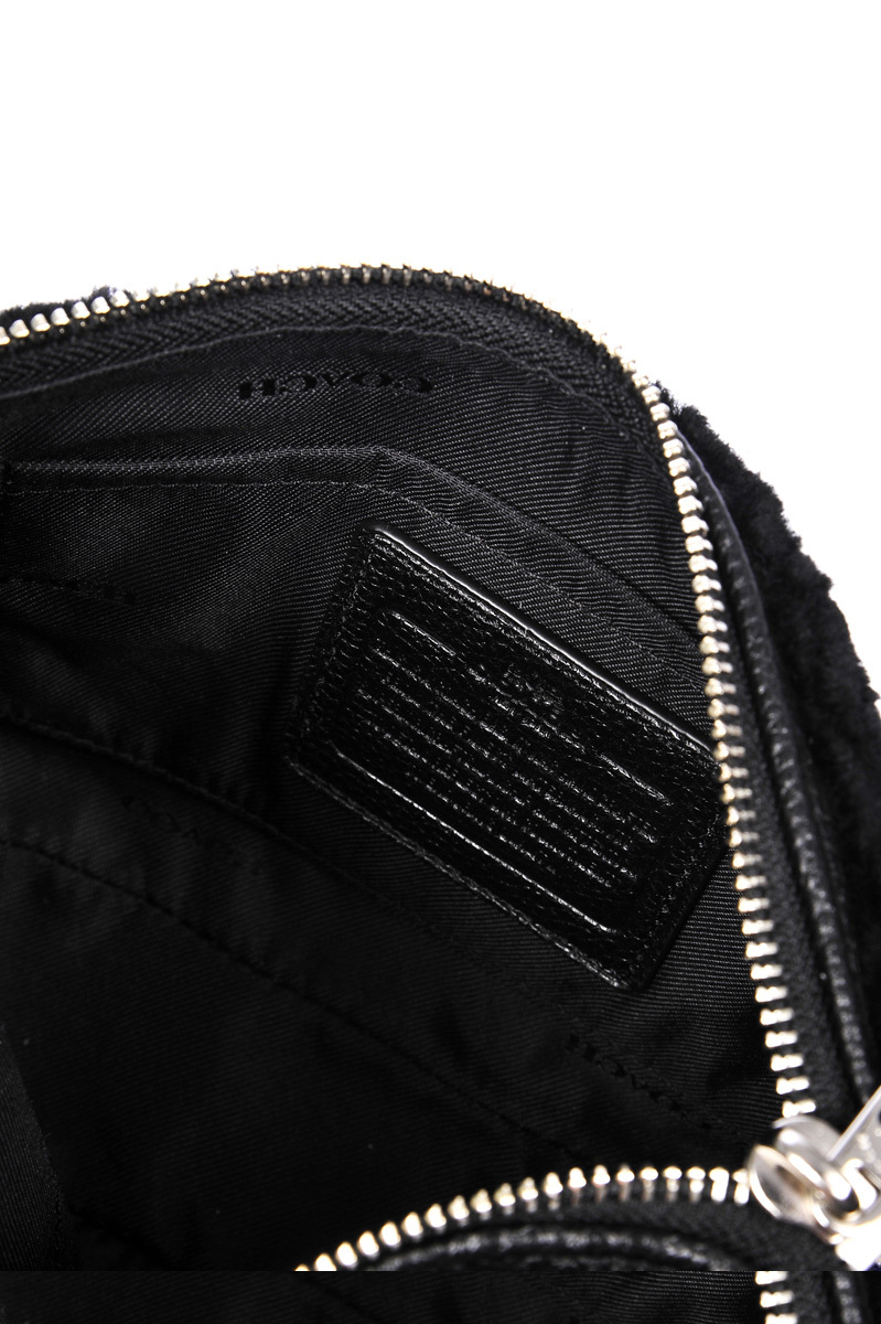 Coach Logo Strap Satchel In Black
